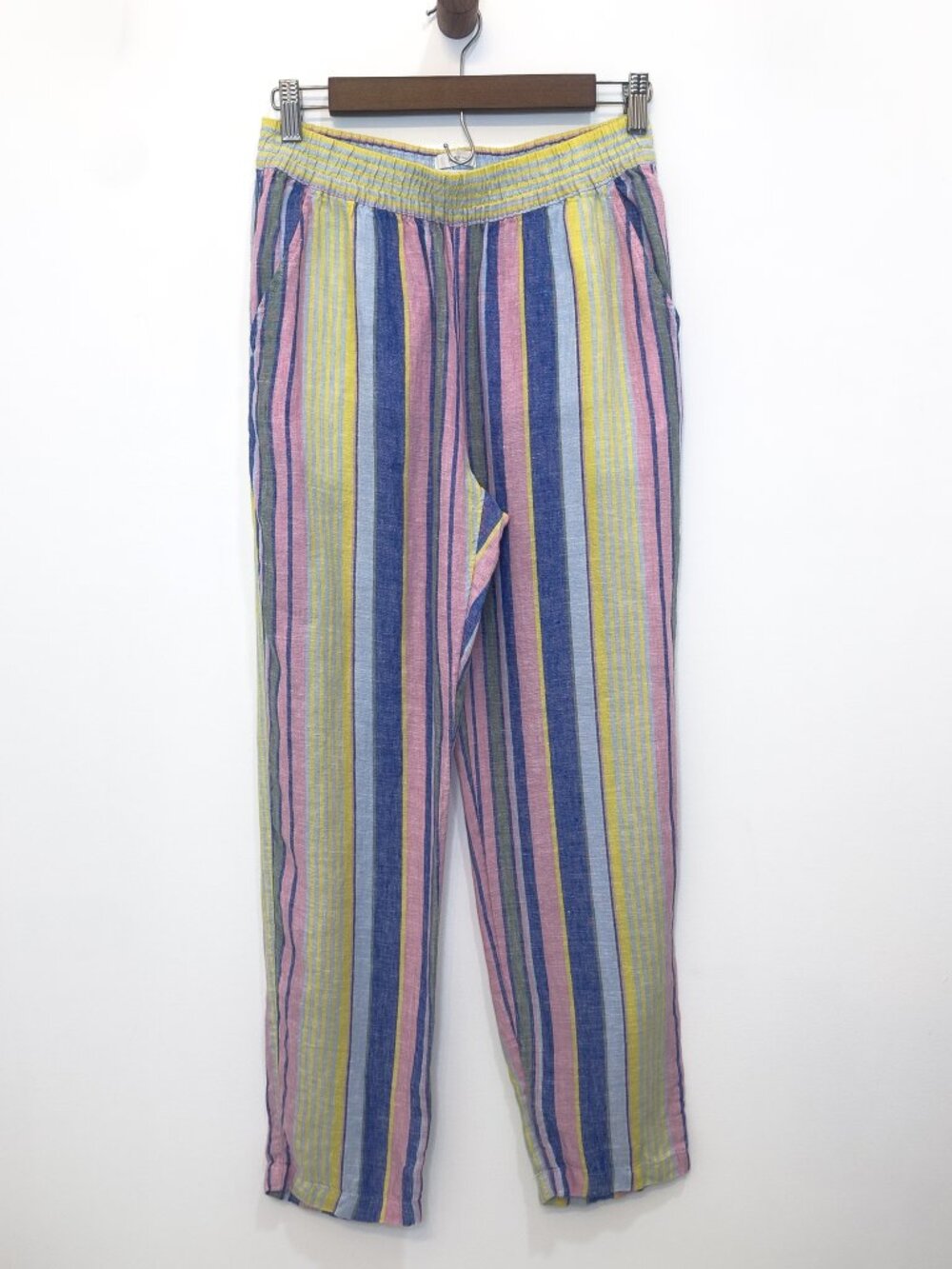 C&C California Striped Linen Pants Womens Small